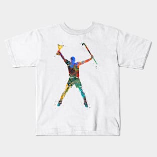 Hockey Player Kids T-Shirt